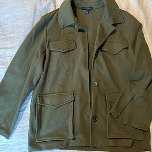Banana republic jacket/cardigan olive green. NWOT